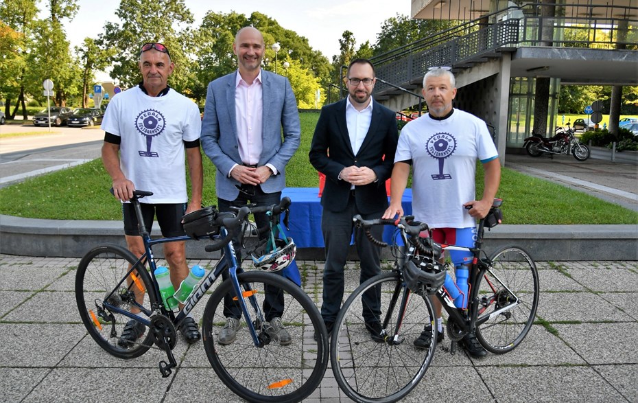 ISPRAĆAJ BICIKLISTA U SKLOPU KAMPANJE „PEDALA SOLIDARNOSTI“